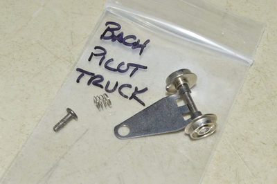 #ad HO scale steam locomotive PARTS metal Bachmann 2 wheel pilot truck $3.00