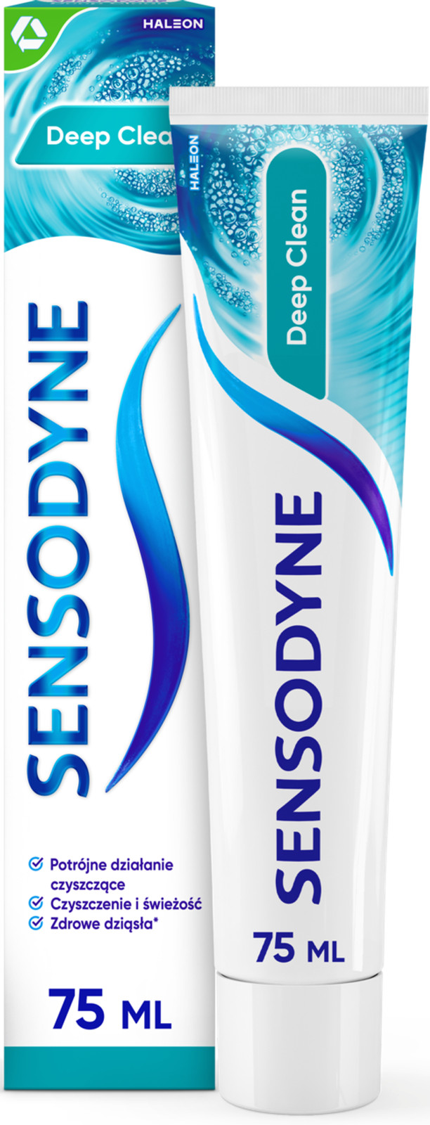 5054563014658 Sensodyne Deep Clean Pasta do nadwraliwych zbów z fluorem wzmacn