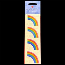 Mrs. Grossman Mother Of Pearl Rainbow Stickers NIP 2 Sheets