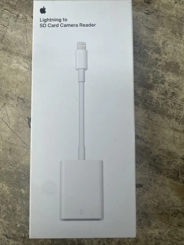 New! Apple Lightning To SD Camera Reader MJYT2AM/A  - iPhone/iPad Compatible