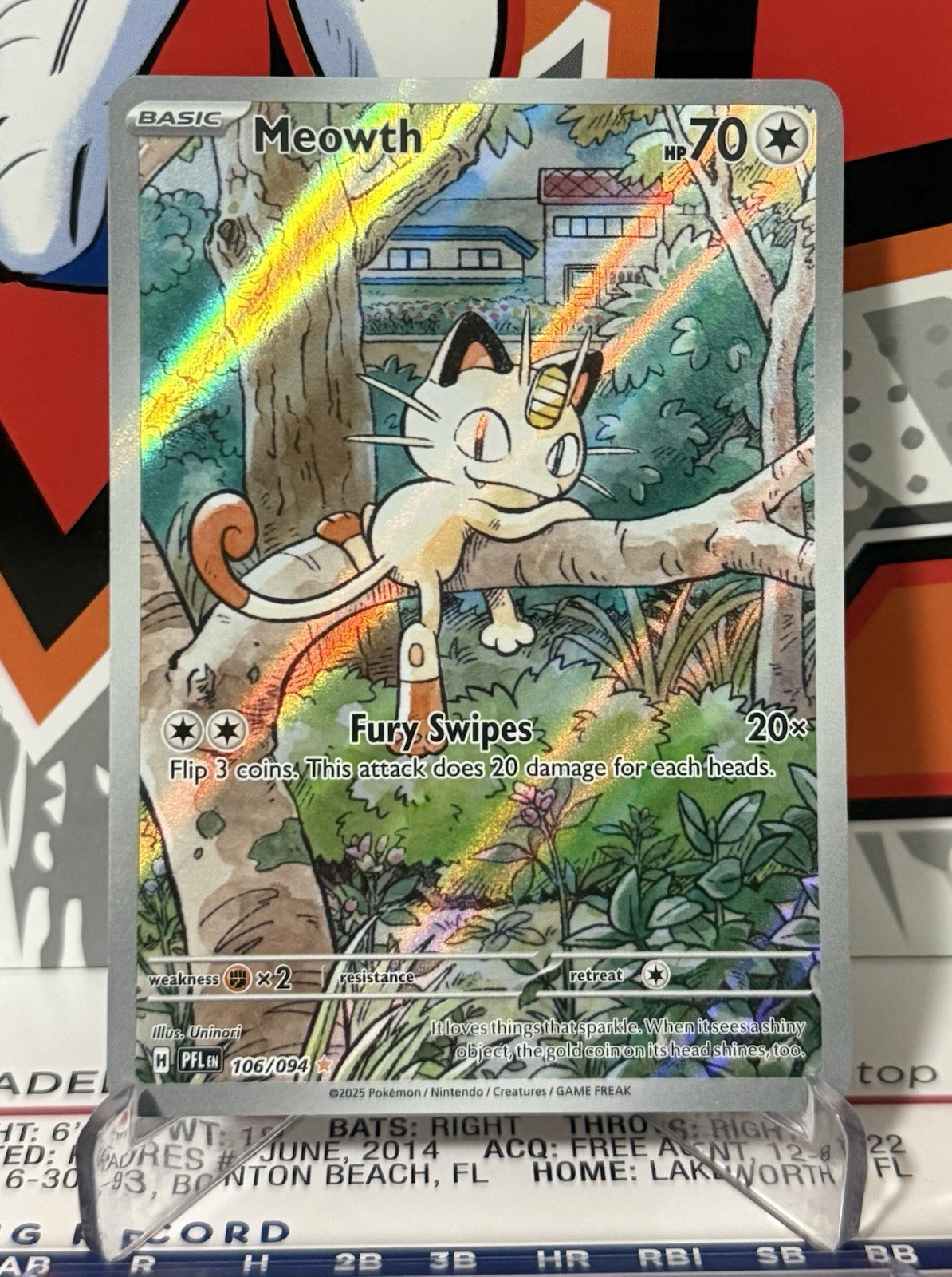 Meowth 106/094 Me02: Phantasmal Flames Holo