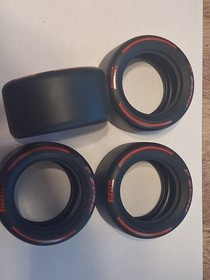 CAB Lego Lot 4 Tire 81.6mm x 44mm Red Pirelli 4410pb01 42206 Oracle Red Bull