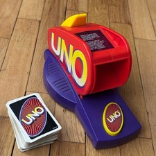 UNO Attack Card Game Launcher and Deck 1998 Mattel Vintage Retro Fun Nostalgia