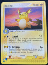 Pokémon TCG Raichu EX Team Magma vs Team Aqua 13/95 Regular Rare Non Holo NM/LP
