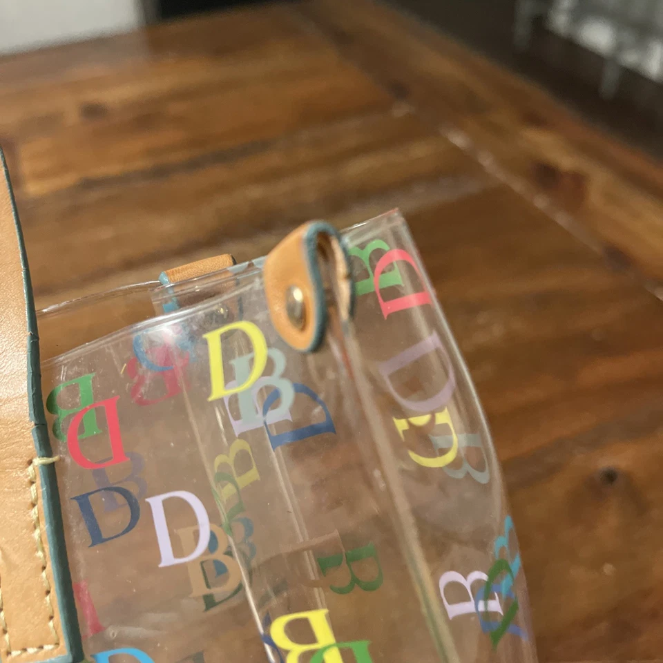 DOONEY & BOURKE Signature DB Multicolor Small Clear Lunch Mini Tote Bag 2 - Image 4 of 4