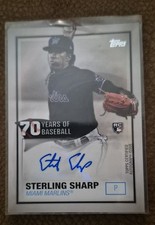 2021 Topps - 70 Years of Baseball Autographs Sterling Sharp #70YA-SS (AU, RC)