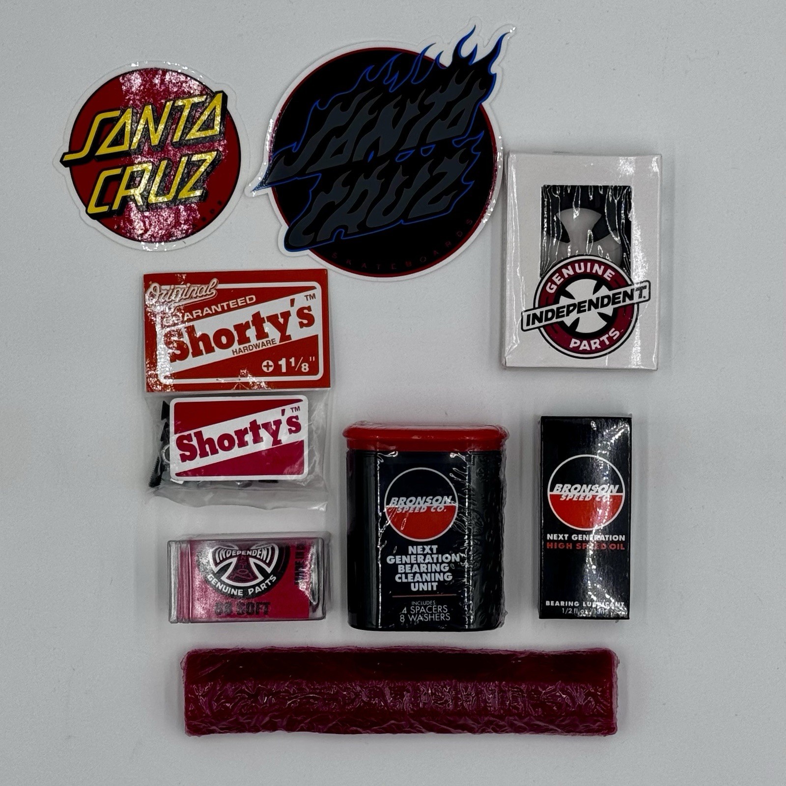 Spare Parts Kit. Wax,  Bushings, Hardware, Risers, Bearing O