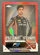 /5 Red Refractor Juan Manuel Correa #91 - 2023 Topps Chrome Formula 1 F2 - READ