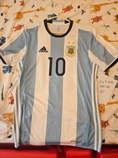 2016 Argentina Lionel Messi Home White Jersey Small Brand New w Tags