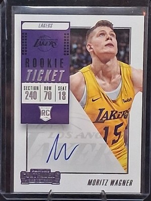 2018-19 Panini Contenders Moritz Wagner Rookie Autograph RC AUTO