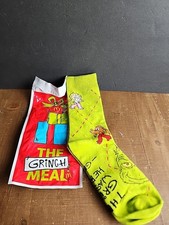 2025 McDONALD'S Grinch Socks Christmas Adult Happy Meal Green Socks