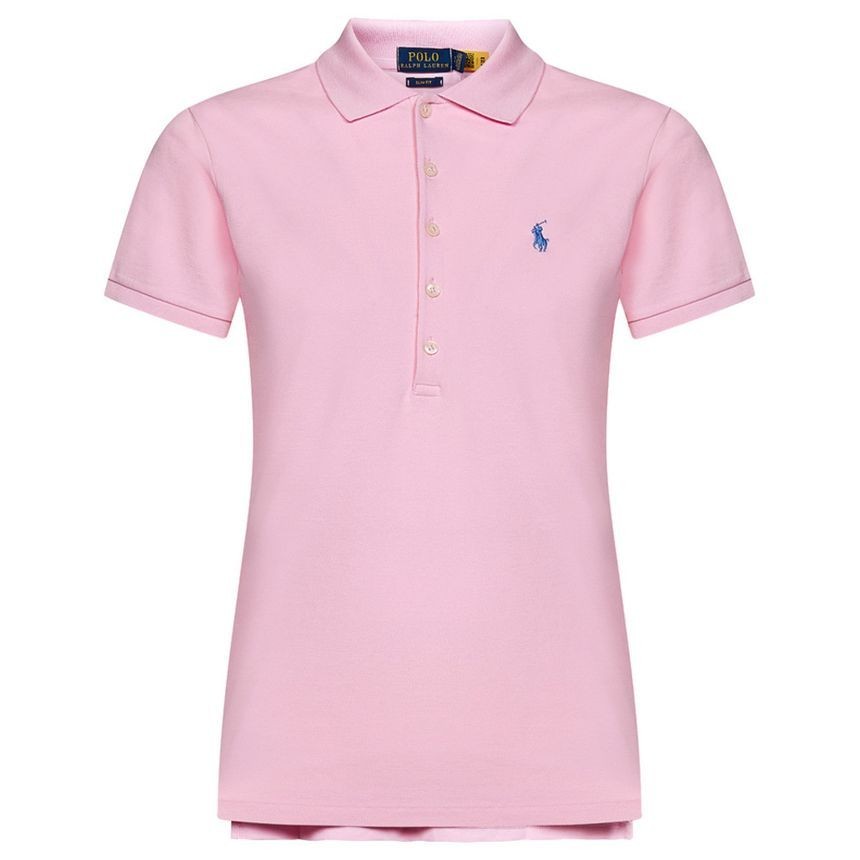 Polo Ralph Lauren Polo slim fit colletto t shirt con ricamo logo pony rosa