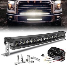 LED Light Bar Curved Single Row Offroad Lighting Driving Lightbar Spot 20 Inch