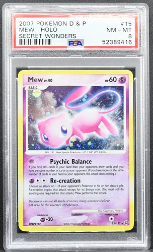 Mew graded PSA 8 for sale on eBay