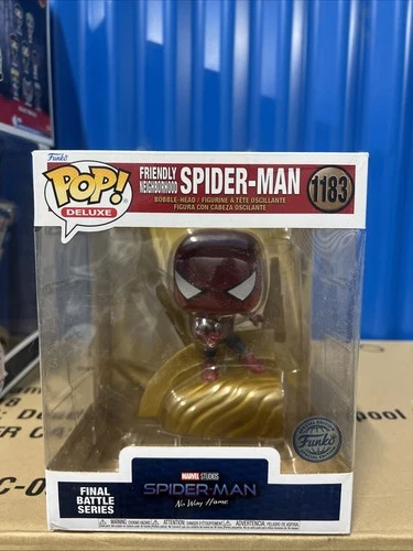 Funko Pop! Deluxe Marvel Friendly Neighborhood Spider-Man  6" Special Edition