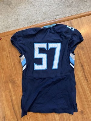 Under Armour Knights #57 Authentic Football Jersey Navy Blue Size