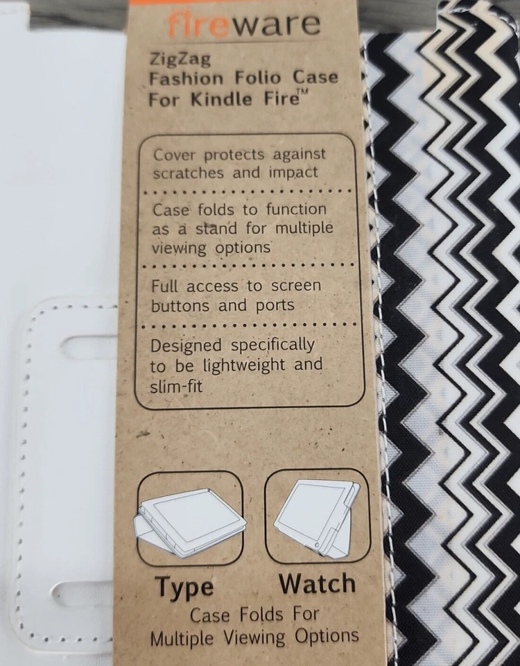 Lifeworks Technology Group Fireware for Kindle Fire 7" - Black & White ZigZag - Image 3 of 4
