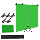 5x7ft Solid Color Backdrop Photography Kit with 5x7ft T-Shaped Background L3N4