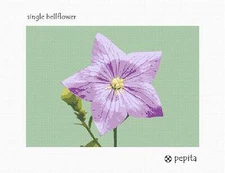 Single Bellflower Needlepoint Kit or Canvas