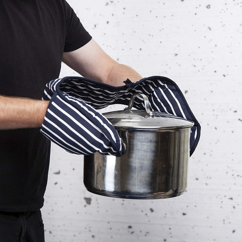 Double Oven Gloves, Heat Resistant Thick Padded Cooking Mitts, Kitchen Potholder - Picture 17 of 26