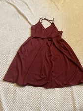 Women Sexy Cocktail Party Mini Dress with Braces, Size M