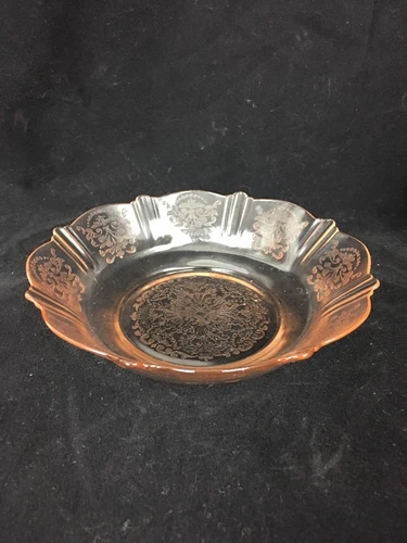 Macbeth Evans American Sweetheart Pink Depression Glass Berry Bowl 6" lot of 4