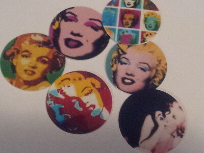 Pre Cut One Inch Images MARILYN MONROE #2 Free Shipping in US 
