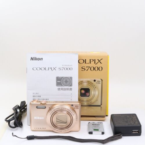 【Top mint】 Nikon Coolpix S7000 Gold 16.0MP 20x Digital Camera From Japan... - Picture 1 of 7