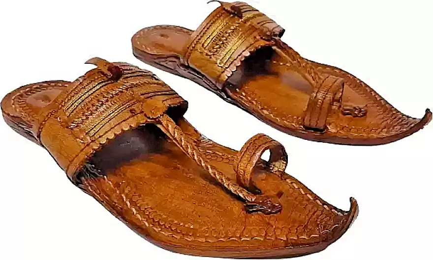 Leather chappal men discount