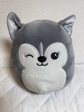Squishmallow 5  Heidi The Gray Husky Dog Plush Stuffed Animal. Kellytoy