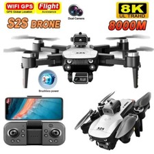 Drone Mini S2S 8K HD 5G avec double caméra stabilisation EIS et évitement d'obst