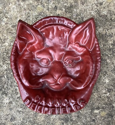 VINTAGE CANNON DEEPFIELDS CAST IRON SMALL CAT TRINKET DISH COIN TRAY ? RARE