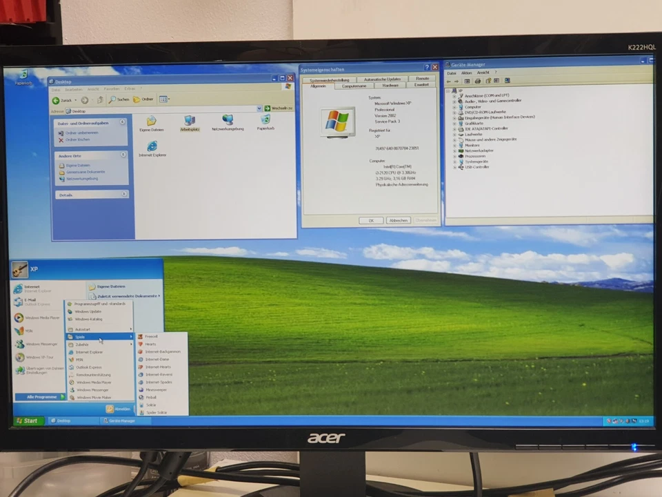 DELL Windows XP Gamer PC DVD Computer i3 HD COM 500GB 4GB Klassiker Retro Spiel - Bild 2 von 4