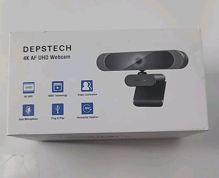 Webcam with Microphone, DEPSTECH 4K Webcam Sony Sensor Autofocus Web Camera-image