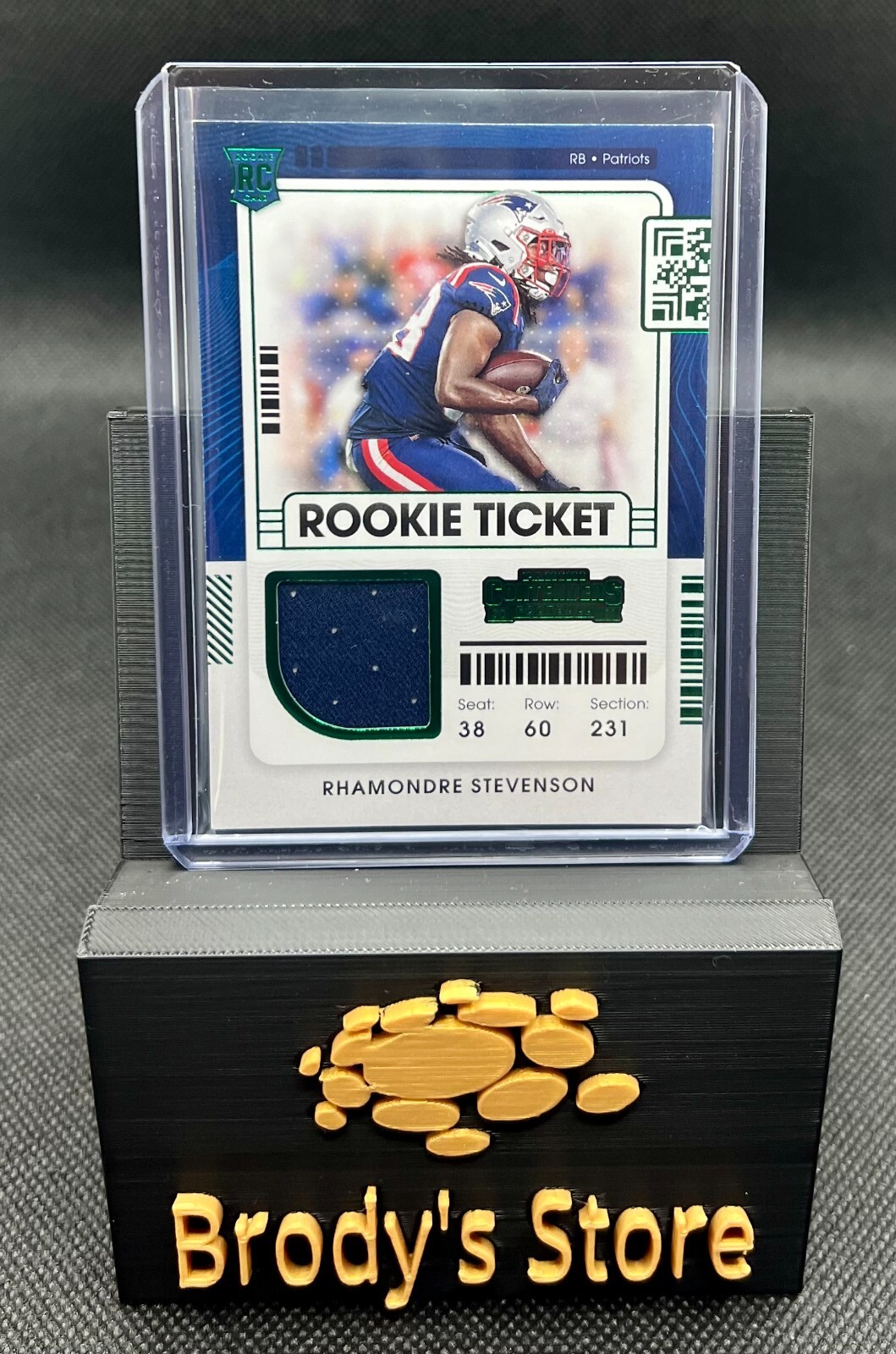 2021 Panini Contenders Rookie Ticket RPS Variation #RTS-RST Rhamondre Stevenson