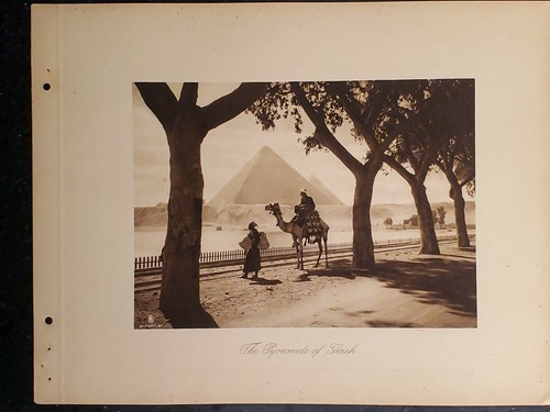 The Pyramids of Giza Cairo Egypt Original Photogravure 1920s Lehnert & Landrock - Picture 2 of 2