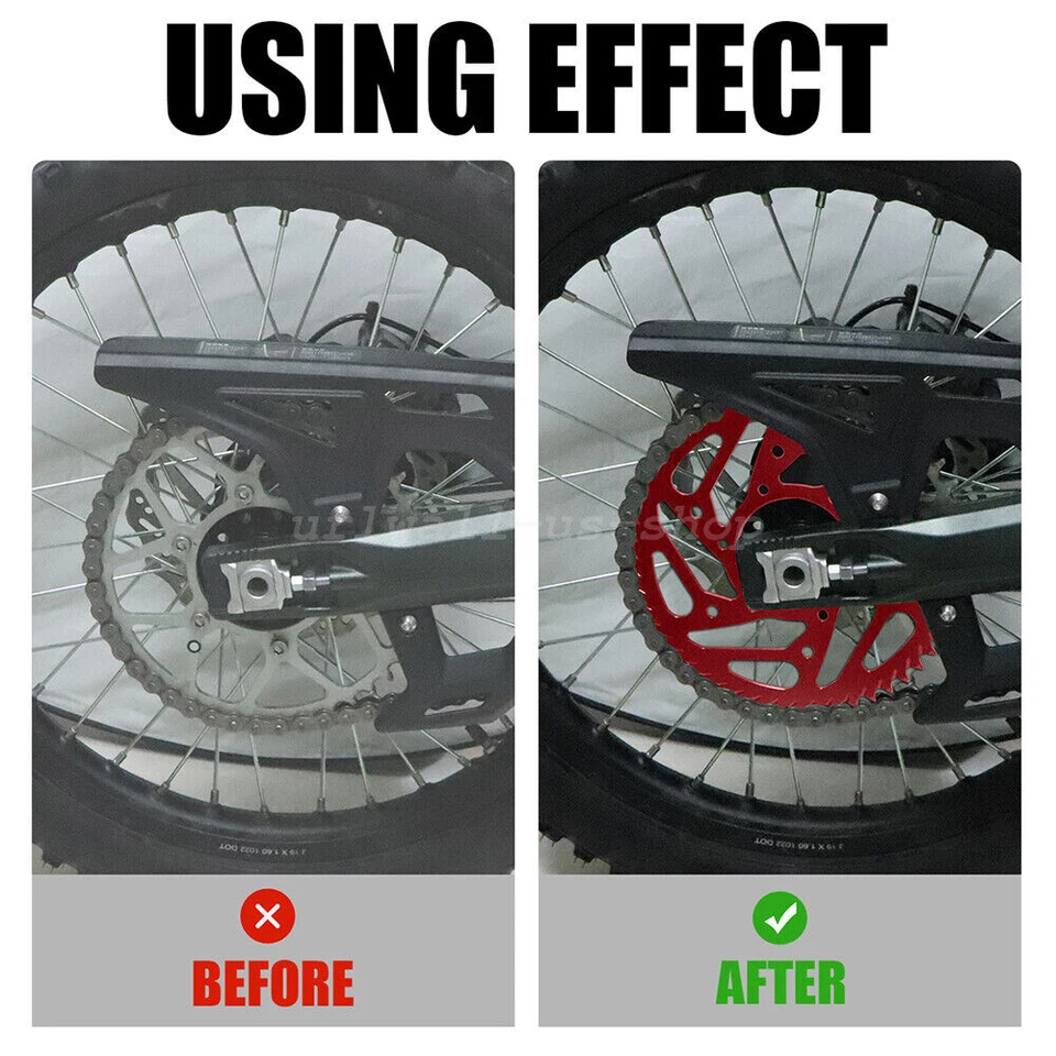 54T Motorcycle Chain Increase Racing Sprocket Aluminum Red For Sur-Ron Ultra Bee - Image 3 of 4