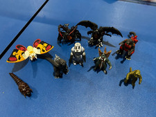 VINTAGE RARE GODZILLA Toho Mini-Figures-Lot of 9