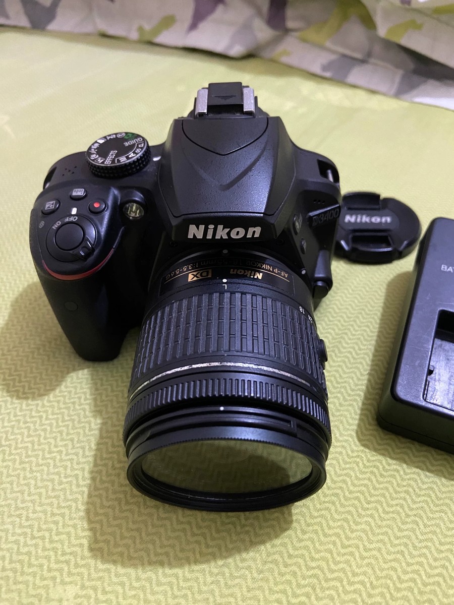 Nikon D3400 DSLR Camera with AF-P DX 18-55 VR Lens - Black-100
