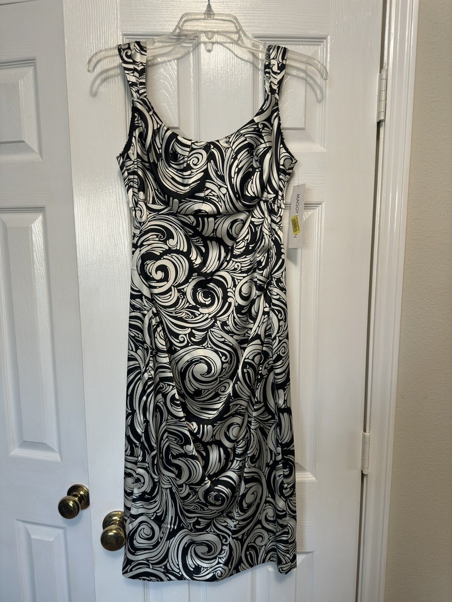 maggy london black white dress Lainy main image 1