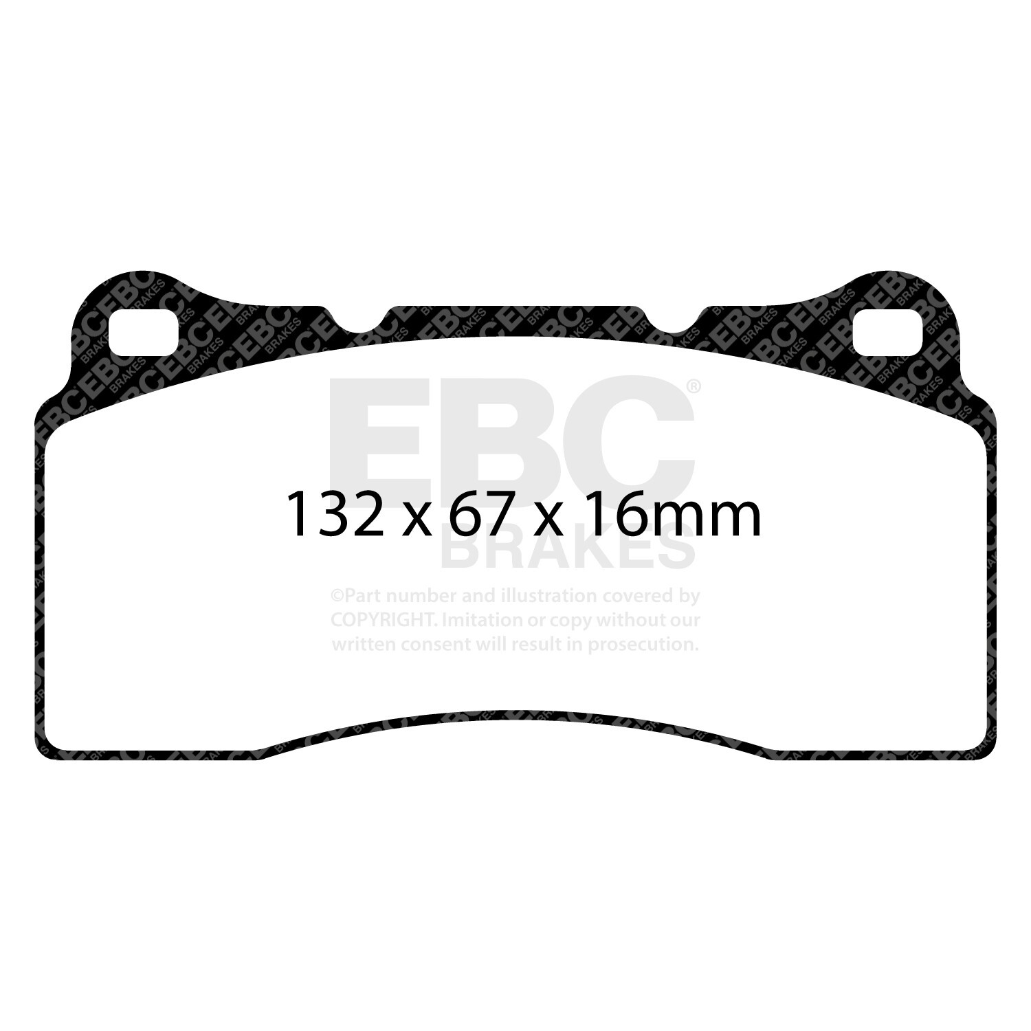 EBC Yellowstuff 4000 Series Brake Pad Front For FERRARI DODGE JAGUAR DP41110R