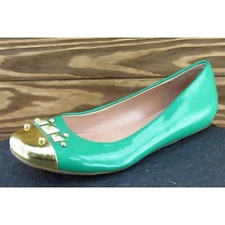Sole Society Women Sz 7 M Green Flat Synthetic Shoes Tessa