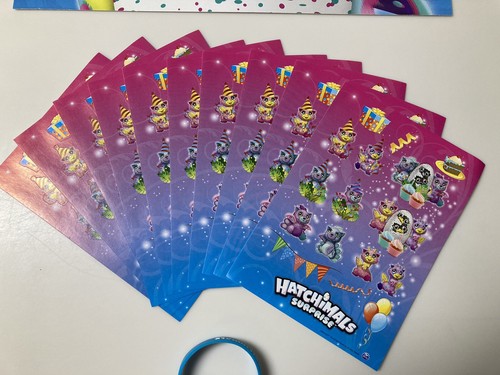 Hatchimals Lot: Eggspert Event Sticker, TRU Signs, 10 Sticker Sheets, Wristband - Picture 11 of 24