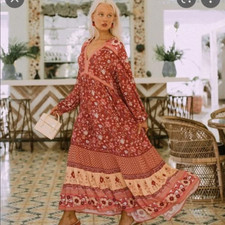 Spell and the Gypsy Collective Portobello Road Gown in Wine XS