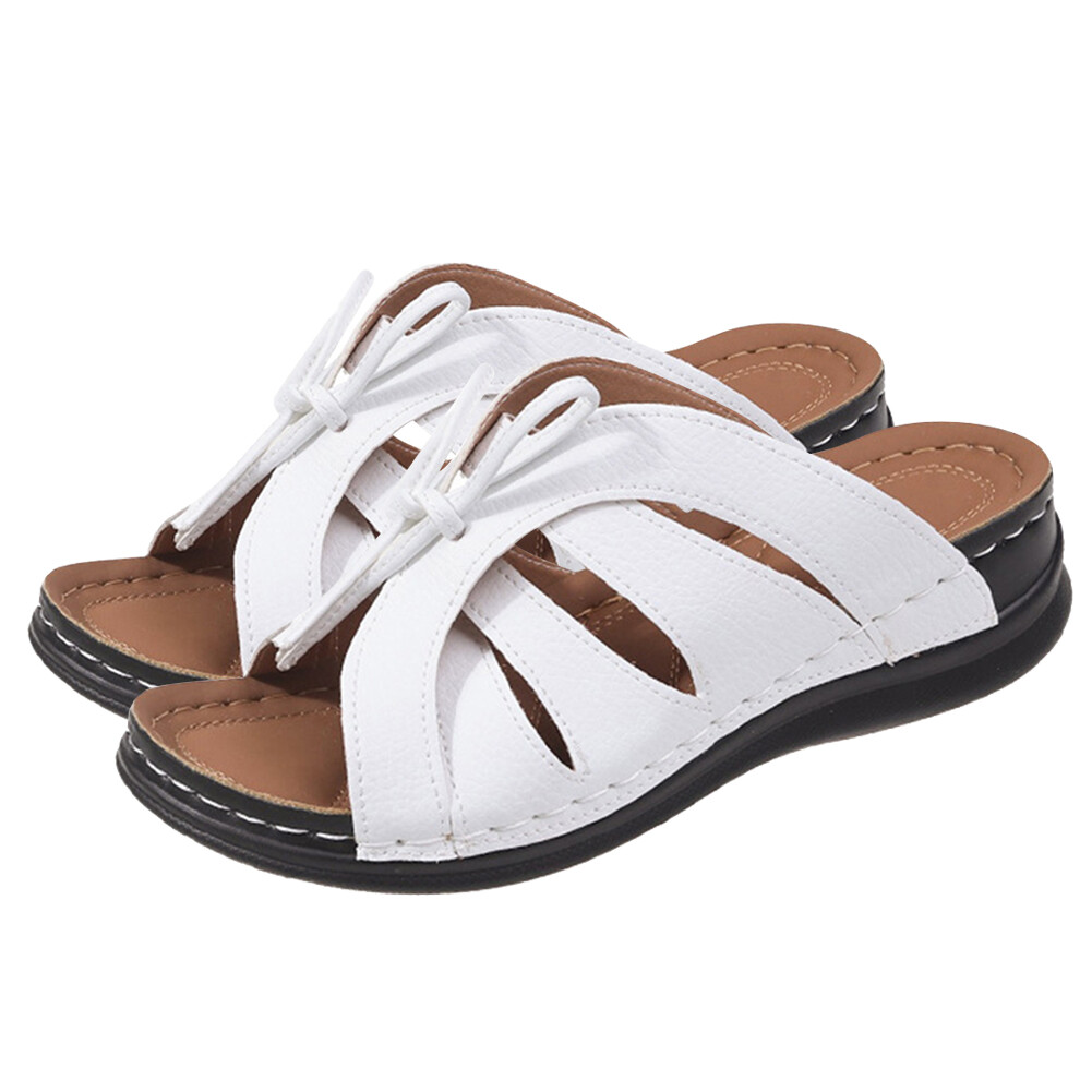 APL Ciabatte donna scavate comode zeppa plateau sandali per viaggi outdoor