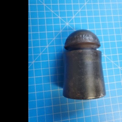 VINTAGE BLACK RUBBER INSULATOR R4 W U TEL CO CONTINENTAL RUBBER WORKS USA 