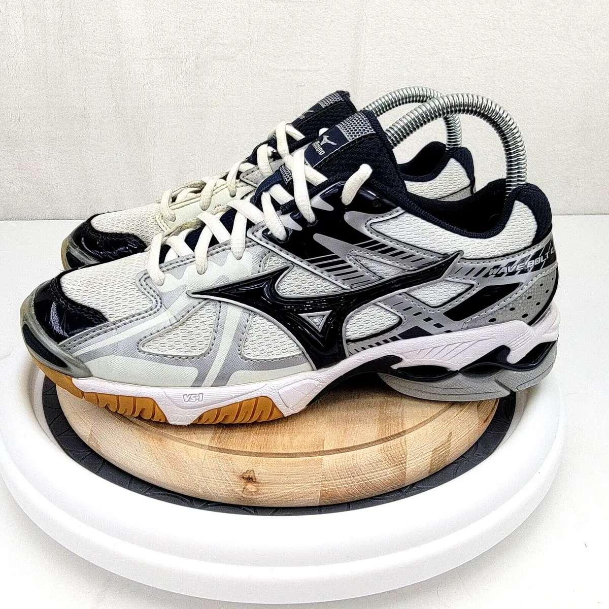 pension antage Opførsel Mizuno Womens Wave Bolt 4 430188.0051 Blue White Volleyball Shoes Size 7 |  eBay