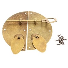 Brass Chinese Dynasty Style Furniture Door Knock Vintage Pull Handle Knob