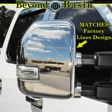 2017-2026 Ford F250-F550 Superduty 21-25 F150 CHROME Mirror COVERS Overlays