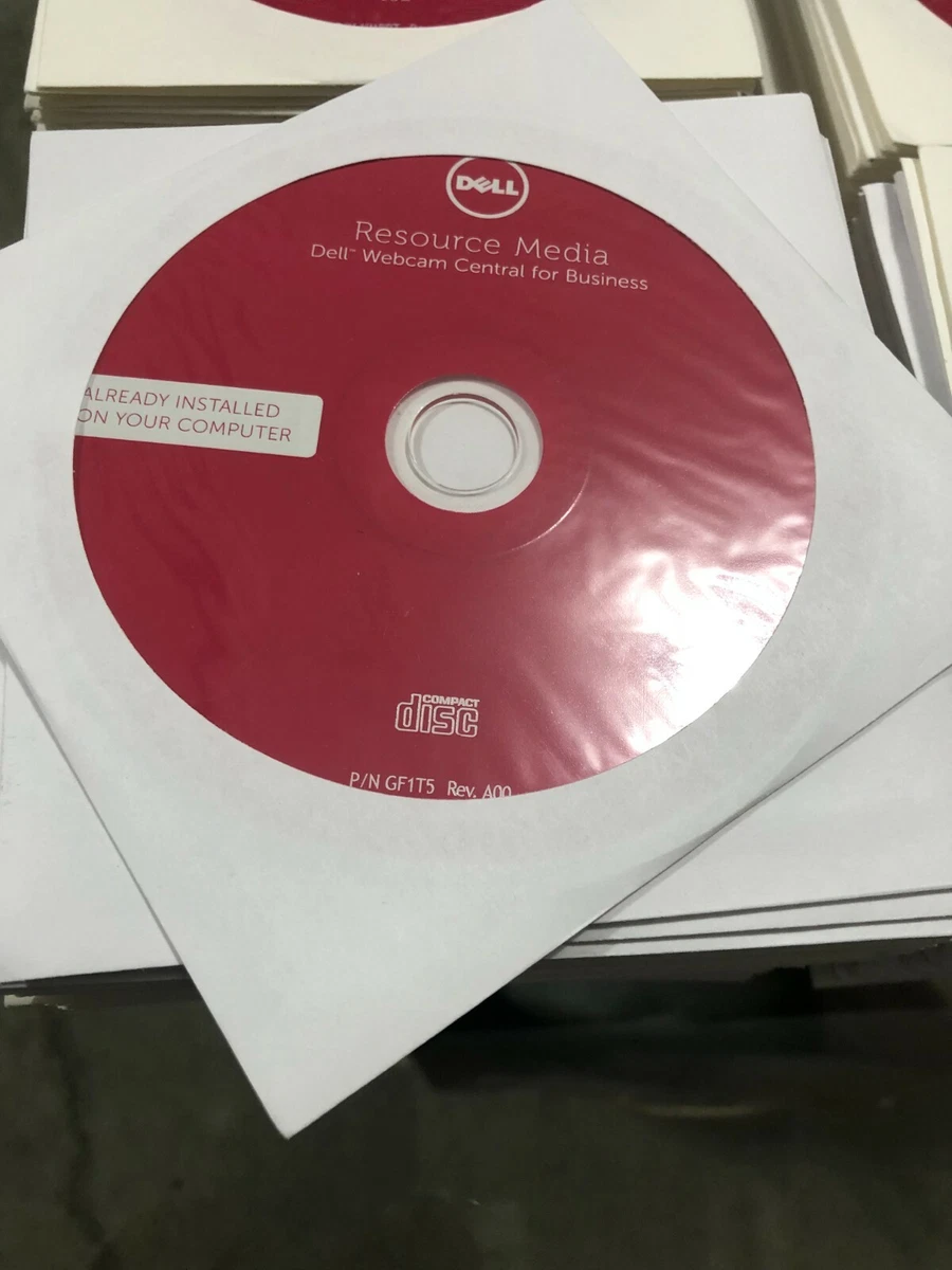 15 NEW Dell Resource Media Webcam Central for Business Driver Software Latitude